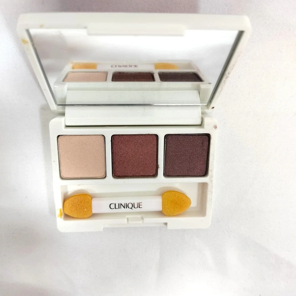 NEW Clinique Morning Java All About Shadow Trio; Neutral Brown Eyeshadow Palette